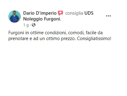 Recensioni UDS noleggio